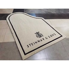 그랜드 피아노 매트 패드 제품 키보드 바닥 전자피아노, 1개, 4. 블랙 스타인웨이