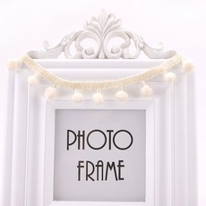 미니 진주 폼폼 프린지 리본 재봉 레이스 니트 원단 수제 DIY 공예 액세서리 4 야드 트림 볼 10 mm, 4yard, beige, beige