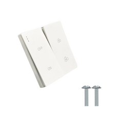 KCvents 속도 제어 스위치 하이 로우 듀얼 컨트롤 환기 덕트 선풍기 신선한 공기 시스템용 특수 2 단 스, 1pcs, 1) 1pcs, 1개, 01 1pcs