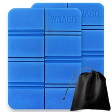 초경량 휴대용 접이식 등산 방석 2개, 블루