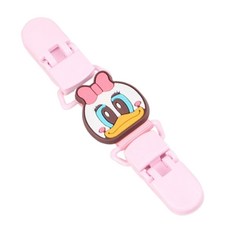 KIDS PARK 雙頭防掉夾 可愛造型奶嘴夾 嬰兒奶嘴防掉鏈 安全材質 多款可選, 2歲以下, 黛西, 1個