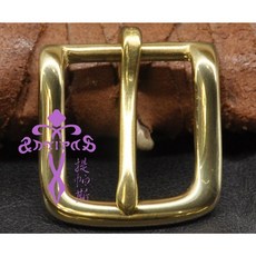 安提帕斯手工皮革 銅製2550皮帶頭(黃銅色25mm), 1個
