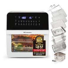 리빙웰 스텐 에어프라이어 대용량 16리터 AF16, 화이트