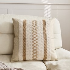 원목 면마 스타일 베이지색 고급 민박 모델룸 소파 쿠션 거실용 럭셔리 쿠션 커버, 45x45-단일 베개 커버, 다이아몬드 무늬 양면 마