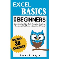 (영문도서) Excel Basics for Beginners: Learn Excel and Use Basic Formulas Functions Charts and Pivot T... Paperback, Independently Published, English, 9798732952230