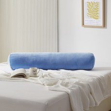 몽퀘어 쫀득이 모찌쿠션 찰떡 바디필로우(솜포함), 블루