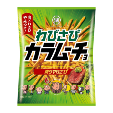 일본 코이케야 스틱 카라무쵸 니쿠우마 와사비맛 감자스낵 85g, 3개