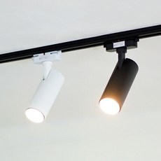 엘포스 레일조명 GU10 원통 레일등 카페조명 매장조명 (전구 레일부속 별도구매), 3개, 블랙