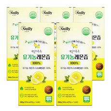 비타리온 뉴일리 물타지않은 유기농 NFC 착즙 레몬즙 레몬주스 스틱 포, 5박스, 280g