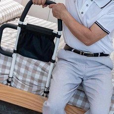 침대 안전가드 낙상방지 난간 보호 지지대 고령자 보조 접이식 레일, 상세페이지 참조