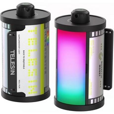 텔레신 2개입 자석식 RGB 비디오 조명 | DSLR 카메라 사진 촬영용 콜드슈 마운트 CRI 95+ & 2700-7500K 휴대용 LED (디퓨저 포함) 스트리밍 콘텐츠 제작