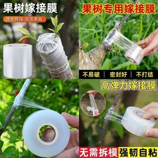果樹嫁接膜 自粘纏繞膜 免打結, 1個, 全新升級- 加款5釐米 拉伸纏繞+癒合生,果樹嫁接膜：6卷裝 共1300米 免打結