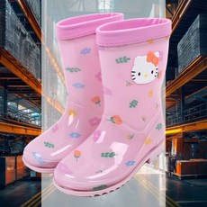 캐릭터 플라워 PVC 장화 선택1개 초등장화 캐릭터장화 갯벌체험 레인슈즈 아쿠아슈즈 방수원단