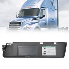 Dasbecan Left Driver Side Truck Sun Visor with Mirror Assembly w/o Wire Compatible with Freightlin, Dasbecan Left Driver Side Truc