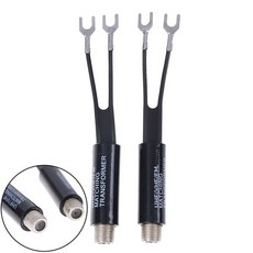 호환 발룬 안테나 매칭 변압기 어댑터 UHF TV 케이블 75-300 옴 2 개, 한개옵션0