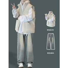 2종 3종 세트 조끼패딩 남여공용 빈티지 캐쥬얼조끼 패딩조끼남녀공용 청소년패딩 남녀공용패딩 방한 커플패딩조끼 캠핑룩 [세상읜모든피플]