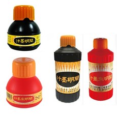 開明墨汁 朱墨 (70cc / 300cc) 書法繪畫專用，色澤飽滿，書寫流暢, 1個, 黑色 300cc (大)