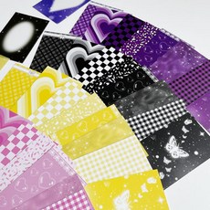 아트박스/갓샵 탑로더 포카 속지 바인더 대지 세트 폴꾸 꾸미기, 상품선택:옐로우