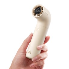 Aecooly 휴대용 선풍기 미니 무선 저소음 초강력 급속 냉각 손선풍기, 살구색, Aero, 1개