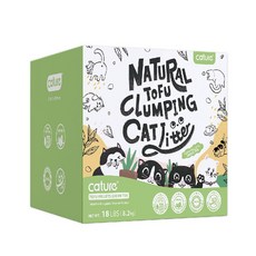 Cature凱沃 貓砂 快速吸收除臭 低粉塵呵護呼吸道, 1個, 綠茶豆腐砂18L(7.2kg),超取限重4公斤(過重運費另計)