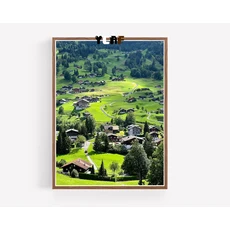 스위스 풍경 사진 포스터 캔버스 인쇄 마운트 Titlis 내추럴 뷰 벽 아트 여행 홈 룸 장식, 04 60X80cm Unframed, 06 8, 한개옵션2