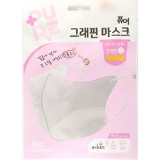 퓨어 그래핀 마스크 끈조절, 1개입, 3개, 흰색