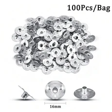 100pcs 왁스 윅스 61m 캔들 윅 무연 왁스 코튼 윅 DIY 캔들에 대한 환경 심지 파티 용품 만들기, 16mm-100pcs 베이스, 100개