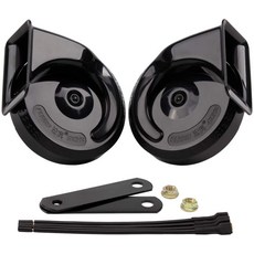 에어혼 화물차 크락션 FARBIN 트럭 바이크 오토바이 열차용 방수 전기 고음 저음 큰 블랙 블루 레드 옐로우 12V, [08] FB-DL84-B