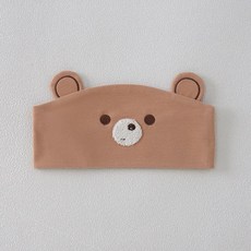 2026春季新款小熊產婦頭巾產婦帽百搭柔軟產後孕婦頭巾月子帽