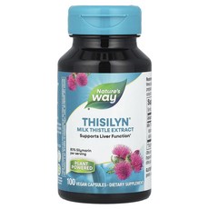 몸관리하세요 겨울입니다 Nature's Way Thisilyn® 밀크시슬 추출물 비건 캡슐 100정 특별관리진행, 1개