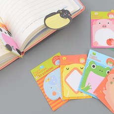 셀엔드 동물모양 점착식 메모지 점착메모지 접착메모지, 거북이