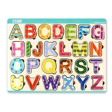 예쁜컬러 ABC 영어놀이 유아 자석퍼즐/ 조각맞추기 끼우기 그림퍼즐 엄마표 퍼즐놀이, 1세트