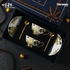 아소공방 독일 헤레우스 골드 벨플레르 본차이나 커피잔 세트, 2세트