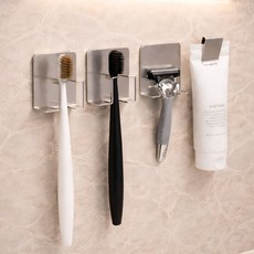 깔끔의정석 스텐 304 무타공 칫솔꽂이 칫솔걸이