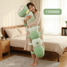 하른 귀여운 바디필로우 애벌레 인형, 그린 그린