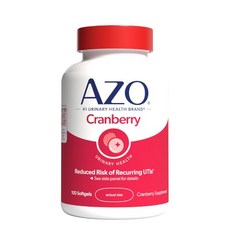 AZO 크랜베리 ​​보충제 농축된 통과일 크랜베리 ​​파우 AZO Cranberry Supplement Made with Concentrated Whole Fruit Cranb, 1개