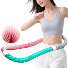 코닛 뱃살쏙 소프트 다이어트 훌라후프, 핑크 그린 그레이, 1개, 1.5kg