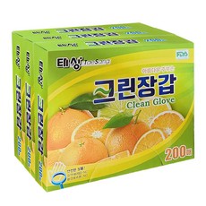 모두사 태상 크린장갑 위생장갑, 200개입, 3개