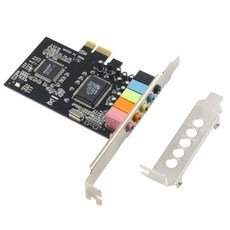 GODSHARK 5.1 PC 윈도우 8 7용 내부 PCIe 사운드 카드 로우 프로파일 브래킷 3D 스테레오 PCI-e 오디오 CMI8738 칩 32/64 비트 카드 PCI, GODSHARK 5.1 PC 윈도우 8 7용 내부 PC