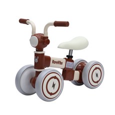 아동용 LED 플레이 밸런스 바이크 붕붕카, 1개, 55cm, 브라운