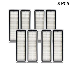 드리미 모바 S10 / 플러스 로봇 클리닝기 액세서리 먼지 봉투 메인 사이드 브러시 천 HEPA 필터 예비 부품, 01, 24 8피스