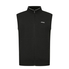 핑 골프 남성 조직감 집업 니트 베스트 111E1SV101-BK_BP