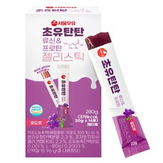 서울우유 초유탄탄 단백질 젤리 츄어블 류신 프로틴 14p, 14회분, 280g, 10개