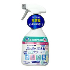 EARTH 除臭分解噴霧劑 380ml - 廁所/垃圾桶/衣物適用，清新花香，有效分解異味, 1個