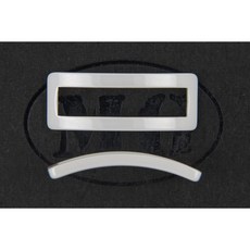 沐錦飾品材料DIY 精密陶瓷方線圓弧長方形 耐刮耐磨不易碎 @5入, 1個, (白)5入/盒, 白