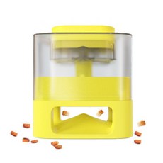 ShuShuPet Leopet寵物狗狗嗅覺訓練推盒防過量飼料餐具玩具, 黃色, 1個