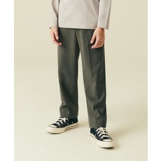 MUSINSA STANDARD KIDS 테이퍼드 밴딩 슬랙스 [라이트 카키] 418888