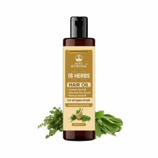 JUST AYURVEDA JUST AYURVEDA 18 Herbs Hair Oil for Hair Care and Scalp Care 210 ml, 1개, 210ml