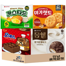 【Hello Alley Market】No.36 樂天海泰大容量餡餅 4種 Margarette（大）+Oyes（大）+Custard（大）+Moncher鮮奶油（大）, Margarette+Oyes+Custard+Moncher鮮奶油, 1組