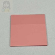 SolSun 투명메모지 핑크 75x75 접착식메모지